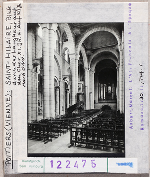 Vorschaubild Poitiers: Saint-Hilaire, Innres ONO, Blick auf Chor 